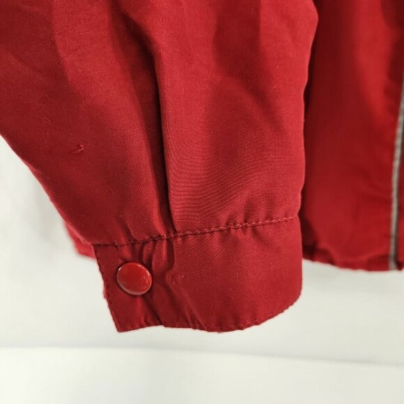 Royal Military College Track Jacket Mens Size Small Red White Canada RMC CMR - Picture 6 of 13